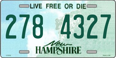 NH license plate 2784327