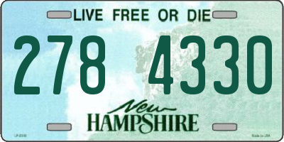 NH license plate 2784330