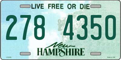 NH license plate 2784350