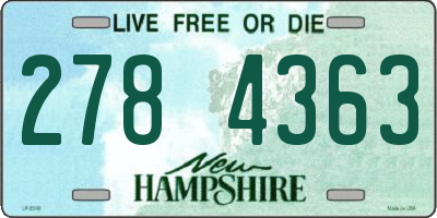 NH license plate 2784363