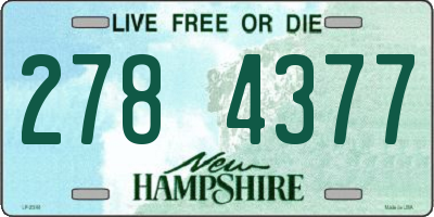 NH license plate 2784377