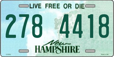 NH license plate 2784418