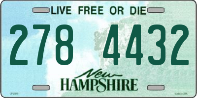 NH license plate 2784432