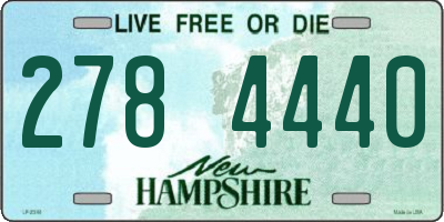 NH license plate 2784440