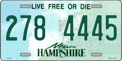 NH license plate 2784445