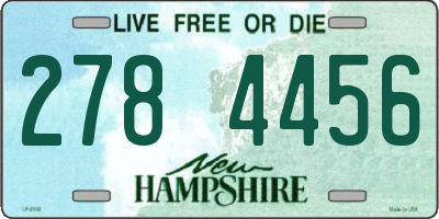 NH license plate 2784456
