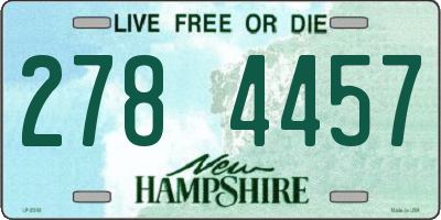 NH license plate 2784457