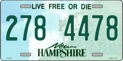 NH license plate 2784478