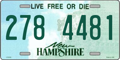 NH license plate 2784481