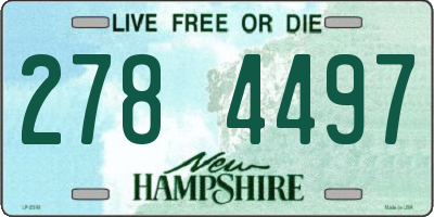 NH license plate 2784497