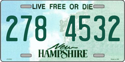 NH license plate 2784532
