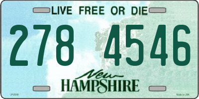 NH license plate 2784546