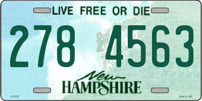 NH license plate 2784563