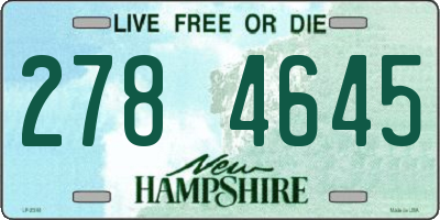 NH license plate 2784645