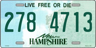 NH license plate 2784713