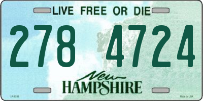 NH license plate 2784724