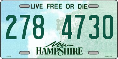 NH license plate 2784730