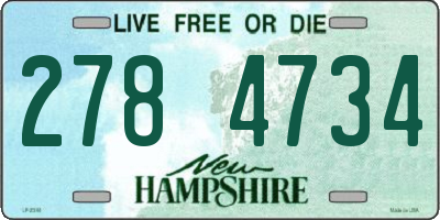 NH license plate 2784734