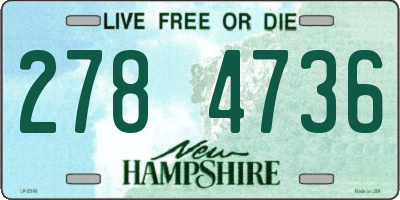 NH license plate 2784736