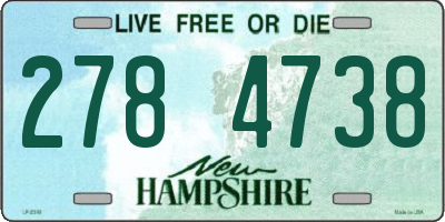 NH license plate 2784738