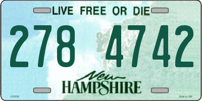 NH license plate 2784742