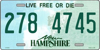 NH license plate 2784745