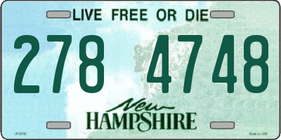 NH license plate 2784748