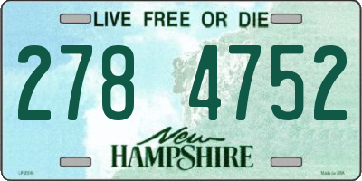 NH license plate 2784752