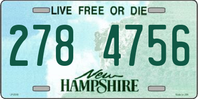 NH license plate 2784756