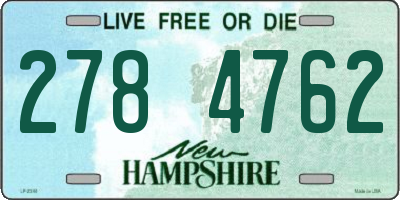 NH license plate 2784762