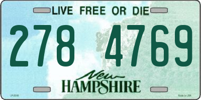 NH license plate 2784769