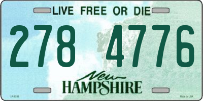 NH license plate 2784776