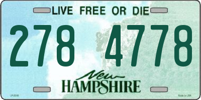 NH license plate 2784778