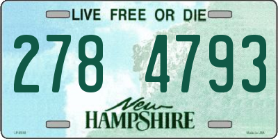 NH license plate 2784793