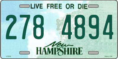NH license plate 2784894