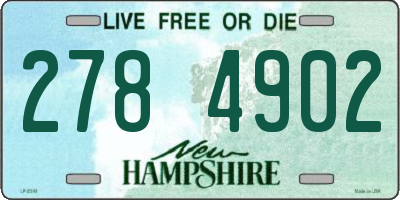NH license plate 2784902