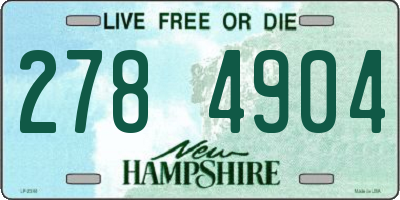 NH license plate 2784904