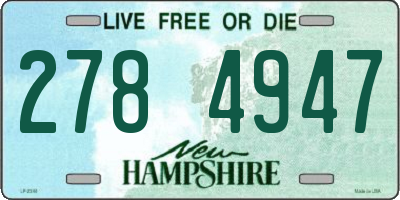NH license plate 2784947