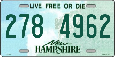 NH license plate 2784962