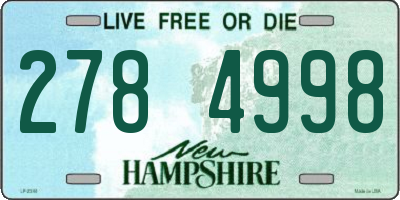 NH license plate 2784998