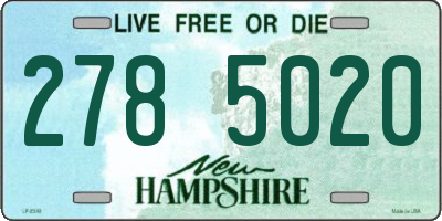 NH license plate 2785020
