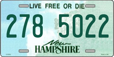 NH license plate 2785022