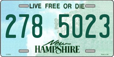 NH license plate 2785023