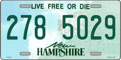 NH license plate 2785029