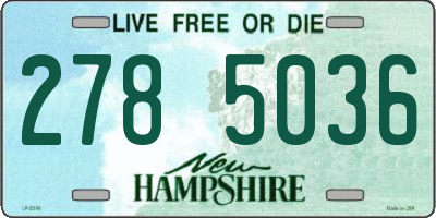 NH license plate 2785036