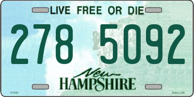 NH license plate 2785092