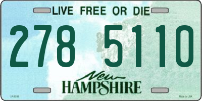NH license plate 2785110