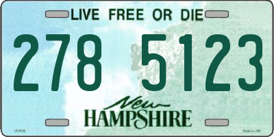 NH license plate 2785123