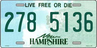NH license plate 2785136