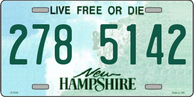 NH license plate 2785142